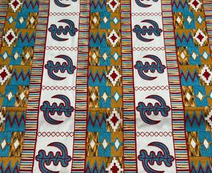 Printed Cotton <b>Fabric</b> Woven <b>Textile</b> Geometric Pattern Cloth for Garment <b>Home</b> Decor - Product Image 2