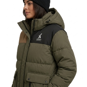 Warm Lightweight Women Puffer Jacket <b>Quilted</b> Outerwear With Stand Collar Full Front Zipper And Insulated Filling For Cold Weath - Product Image 6