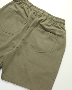 Shorts de bain mi-taille pour hommes, respirants, coupe-vent, séchage rapide, couleur unie personnalisable, fermeture à cordon, 100 % polyester - Product Image 3