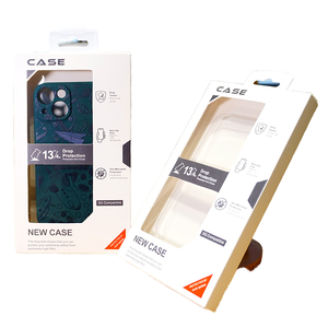 Boîte d'emballage réutilisable en carton blanc 350g pour coque de téléphone portable iPhone 15 16 17 Pro Max - Product Image 1