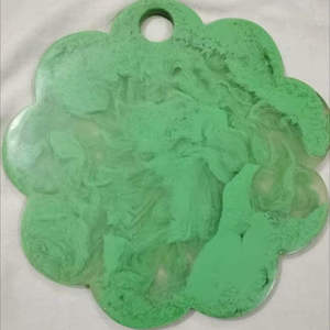 Kiswah Craft Swirl Resin Cutting Board Food Safe Dishwasher Safe Home Hotel Restaurant Use Customizable Shape Chopping <b>Block</b> - Product Image 1