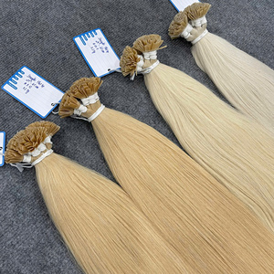 Vietnamese Keratin Flat Tip Human Hair Extensions Bone Straight Silky Double Drawn <b>Thick</b> Ends Premium Quality - Product Image 3
