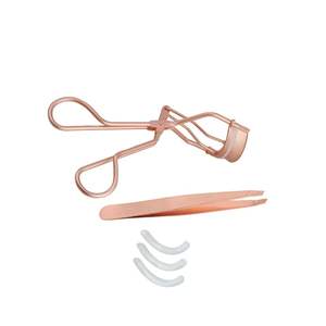 Nouvelle arrivée : Pince à épiler pour sourcils et coupe-cils, couleur or rose, revêtement doré - Product Image 3