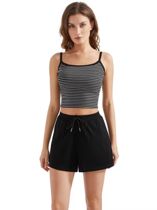 Women's Romantic Cozy Fashion Loungewear Two-Piece Set Floral Color Block T-Shirt Matching Elastic Waist Pocket 100% Cotton - Product Image 6