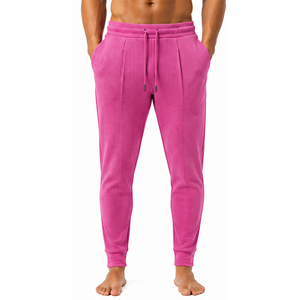<b>Mens</b> Waffle Knit Jogger <b>Trousers</b> Slim Fit Textured Casual Pants Drawstring <b>Elastic</b> Waist Lightweight Custom Fashion Bottoms <b>Mens</b> - Product Image 1