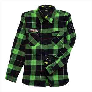 เสื้อเชิ้ตผ้าแฟลนเนลผู้ชายแบบกระดุมติด ป้องกันรอยยับ ขายดี - Product Image 2