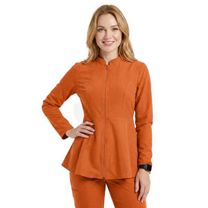 Veste médicale professionnelle élégante pour femme, uniforme de travail, vente en gros, logo personnalisé, vêtements d'infirmière, vêtements d'hôpital, vestes de travail - Product Image 1