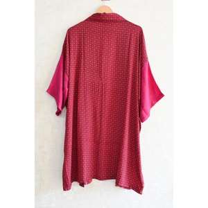 Bata Kimono de Seda con Parches para Mujer, Estilo Bohemio, Larga, para Dormir, Ropa de Estar Sexy y Contemporánea - Product Image 5