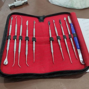 Juego de Herramientas Profesionales Manuales para Esculpir Cera Dental, de Acero Inoxidable Alemán, Kit de Instrumentos Quirúrgicos ENT para Limpieza y Relleno - Product Image 4