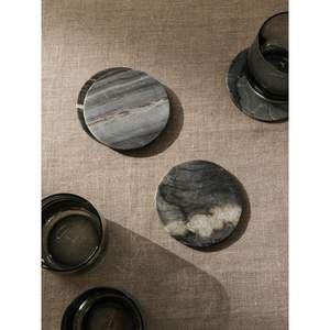 Ensemble de dessous-de-verre en marbre écologique pour un usage quotidien Vaisselle durable lavable à des fins promotionnelles - Product Image 3