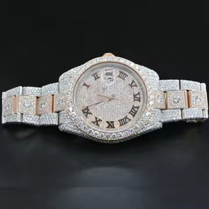 Montre en quartz Moissanite de luxe Prime Edge pour hommes, style minimaliste et design tendance - Product Image 5