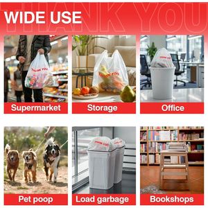 Confezione da 40 Sacchetti di Plastica per la Spesa con Manici, 28x53 cm, Compatibili con Supermercati e Negozi di Alimentari, Ideali per la Casa e l'Organizzazione - Product Image 2