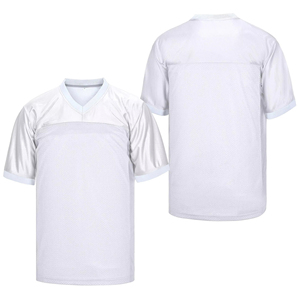 Maillot de football américain personnalisé de haute qualité avec logo imprimé, nouveau design respirant, en stock, prix avantageux. - Product Image 1