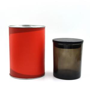 Wholesale Matte Black Frosted Glass Candle <b>Jars</b> Metal Lid <b>Empty</b> <b>Jar</b> for Custom Candles-100% Organic Soy Wax 60 Hours Burn - Product Image 5