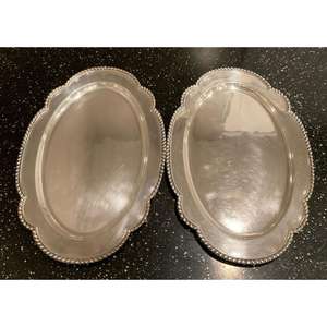 Assiettes et plats de style floral antique, assiette ovale en laiton, fournitures de restaurant, assiettes de service alimentaires, ensembles de cadeaux, prix d'usine - Product Image 1