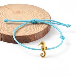 Bracelet de plage en cordon ciré avec breloque métallique personnalisée pour homme, cadeau souvenir sportif tendance - Product Image 5