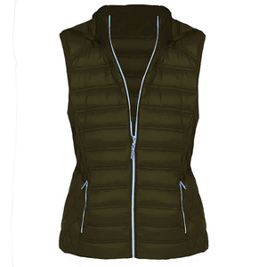 Gilet matelassé sans manches pour femme grande taille, personnalisé, chaud, respirant, en nylon, pour l'équitation et les activités hivernales - Product Image 4