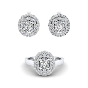 Parures de bijoux REYES Luxury en argent sterling 925, certifiées GRA, avec moissanite, colliers, bagues et boucles d'oreilles pour mariée, bijoux fins. - Product Image 4