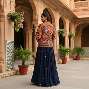 Blouson bomber en velours marron brodé |   Veste à manches longues rose à motifs floraux, pièce maîtresse faite à la main, vêtement d'extérieur décontracté pour femme - Product Image 3