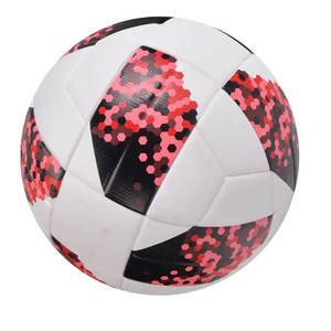 Balón de Fútbol de Primera Calidad, Ecológico, Diseño Personalizable, Blanco, Rosa, Negro, Patrón Hexagonal, Duradero, Entrenamiento, Inflado, Empaquetado - Product Image 1