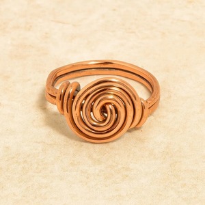 Bague en cuivre ajustable, bijou fait main, idée cadeau pour femmes, amies et famille, occasions spéciales, bague pour femme, fête - Product Image 5