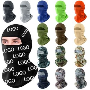 Masque Balaclava en Maille Respirante pour le Ski, le Cyclisme et la Moto, avec Logo Personnalisé, Motif Camouflage, Couvre-Tout le Visage - Product Image 1