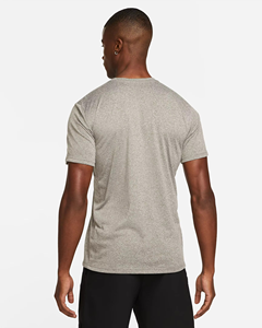 Camiseta Deportiva para Hombre, Color Gris Jaspeado, Transpirable, Ligera, Cuello Redondo, Manga Corta, para Entrenamiento Atlético, Gimnasio, Ropa Deportiva Informal - Product Image 2