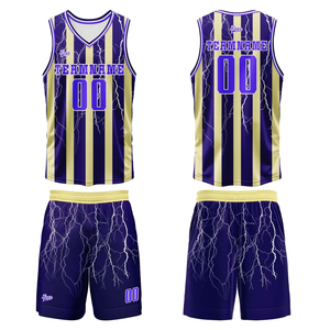 Shorts de basket-ball personnalisés unisexes, ensemble uniforme de basket-ball personnalisé pour adultes, réversible, personnalisé, 100% polyester, séchage rapide - Product Image 1