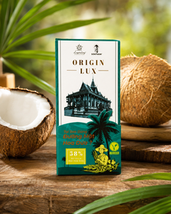 Barre de chocolat noir au nectar de noix de coco 58% avec emballage personnalisé pour souvenirs et cadeaux - Product Image 2