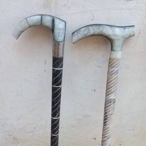 Bastones de Caminar de Cuerno de Búfalo Natural, Pulidos, Ecológicos, de Alta Calidad, Rústicos y Modernos, de ILAHI's, Ideales para Navidad - Product Image 1