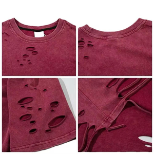 Camisetas Personalizables para Hombre, Estilo Desgastado, 100% Algodón, Ropa Urbana, Impresión Personalizada, Todos los Colores Disponibles, Transpirables - Product Image 6