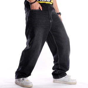 Pantalones Vaqueros Anchos de Pierna Recta con Estampado Personalizado, Estilo Urbano, Lavados, para Hombre, Venta al por Mayor - Product Image 6