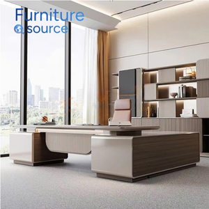 แผงไม้ตั้งโต๊ะในสำนักงานแบบทันสมัยมีสไตล์พื้นผิว MDF ทนทานติดตั้งในสำนักงานสะดวกสบายโรงงานเฟอร์นิเจอร์ที่เชื่อถือได้ในเวียดนาม - Product Image 4