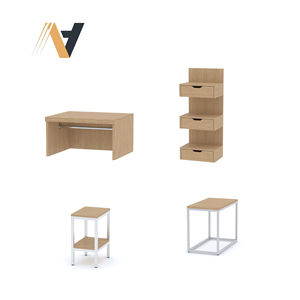 Ensemble de meubles de chambre à coucher de style moderne pour hôtel, taille king, avec construction en MDF durable pour la rénovation de chambres d'hôtes commerciales Hilton - Product Image 3