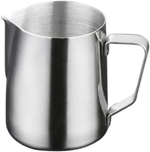 Offre Exceptionnelle : Pichet à Lait en Acier Inoxydable 350 ml pour Mousseur à Café, Conique, avec Mesure Intégrée - Product Image 1