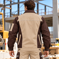 Veste de travail rembourrée haute visibilité pour hommes, vêtements d'hiver réfléchissants pour hommes, poches utilitaires, fermeture éclair, vêtements de travail