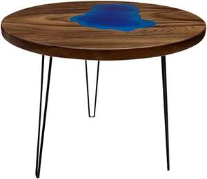 Tabouret de maquillage et chaise de salle à manger empilable en bois massif et résine, petit modèle, pour salon, à prix abordable, table d'appoint pour la maison - Product Image 1