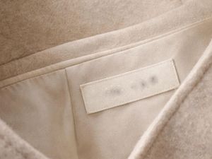 Minimalist Wool Blend Overcoat High Collar Long Winter <b>Jacket</b> Elegant Neutral Statement Coat - Product Image 5