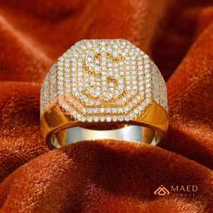 Moissanite <b>Ring</b> <b>Men</b> Hip Hop Gold Plated 925 Sterling Silver Pave Cluster Halo <b>Ring</b> Luxury Fashion Jewelry Gift - Product Image 6