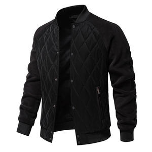 Autumn New Quilted Sandwich Cotton Thickened Casual Drop Shoulder Men'<b>s</b> Top <b>Jacket</b> - Product Image 2