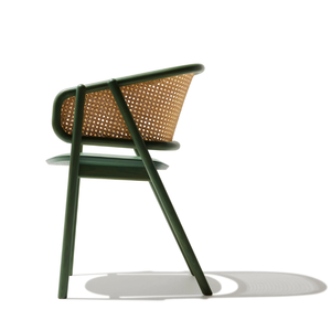 Fauteuil de salle à manger scandinave contemporain en bois de frêne avec revêtement en laine pour l'ameublement résidentiel et les projets hôteliers et de restauration - Product Image 4