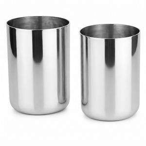 Gobelet en acier inoxydable de qualité alimentaire avec logo personnalisé, incassable, empilable, pour restaurant, vente en gros - Product Image 4
