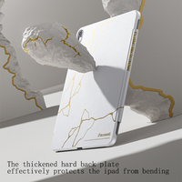 Funda Ultrafina Negra/Blanca IFacemall para iPad Mini 6/7, Protección en las Cuatro Esquinas, Diseño Magnético y Elegante, RoHS/FCC/CE, Venta al Por Mayor
