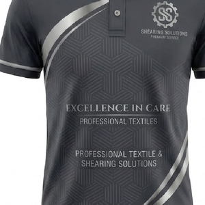 Chemise Polo à manches longues pour la tonte des moutons, impression par sublimation, design personnalisé, fabricant de vêtements de sport, service OEM - Product Image 6