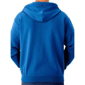Royal Blue <b>Workout</b> <b>Hoodie</b> Breathable Performance Sweatshirt For Fitness Training Running And Everyday Sports Comfort - Product Image 2