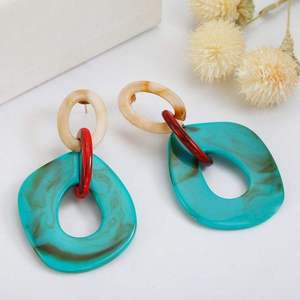 Women Jewelry Resin <b>Earrings</b> High Quality <b>Top</b> Style Customized Size Women Fashion Jewelry Resin <b>Earrings</b> 2026 Antique Design - Product Image 1