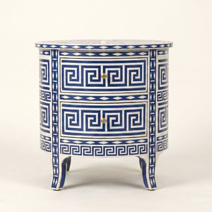 Table de Chevet Moderne en Os Incrusté pour la Décoration de la Maison et des Hôtels, Meuble de Salon, Table d'Appoint - Product Image 1