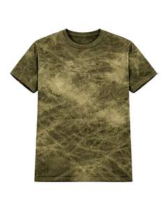 Camiseta Verde Oliva con Efecto Teñido para Hombre, Cuello Redondo, Manga Corta, Algodón, Estilo Casual Urbano, Lavado Vintage, Personalizada, OEM, Proveedor Mayorista de Camisetas - Product Image 1