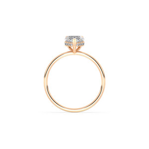 Bagues en or massif 14 carats certifiées REYES IGI, forme cœur, diamant de laboratoire HPHT CVD de 1,07 carat, pour femmes, cadeau de fiançailles, bijoux. - Product Image 5