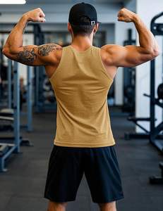 Classic <b>Mens</b> <b>Tank</b> <b>Top</b> Smooth Weave Air Flow Light Texture Relax Fit Fresh Movement Gentle Stretch Daily Comfort Modern Shape - Product Image 3